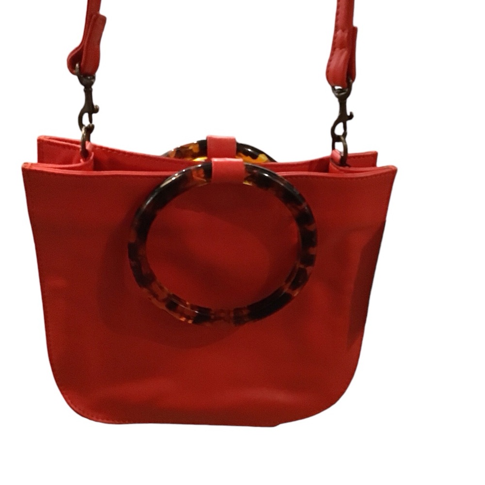 Payton James New $208 LEATHER : RED Italian Napa Leather